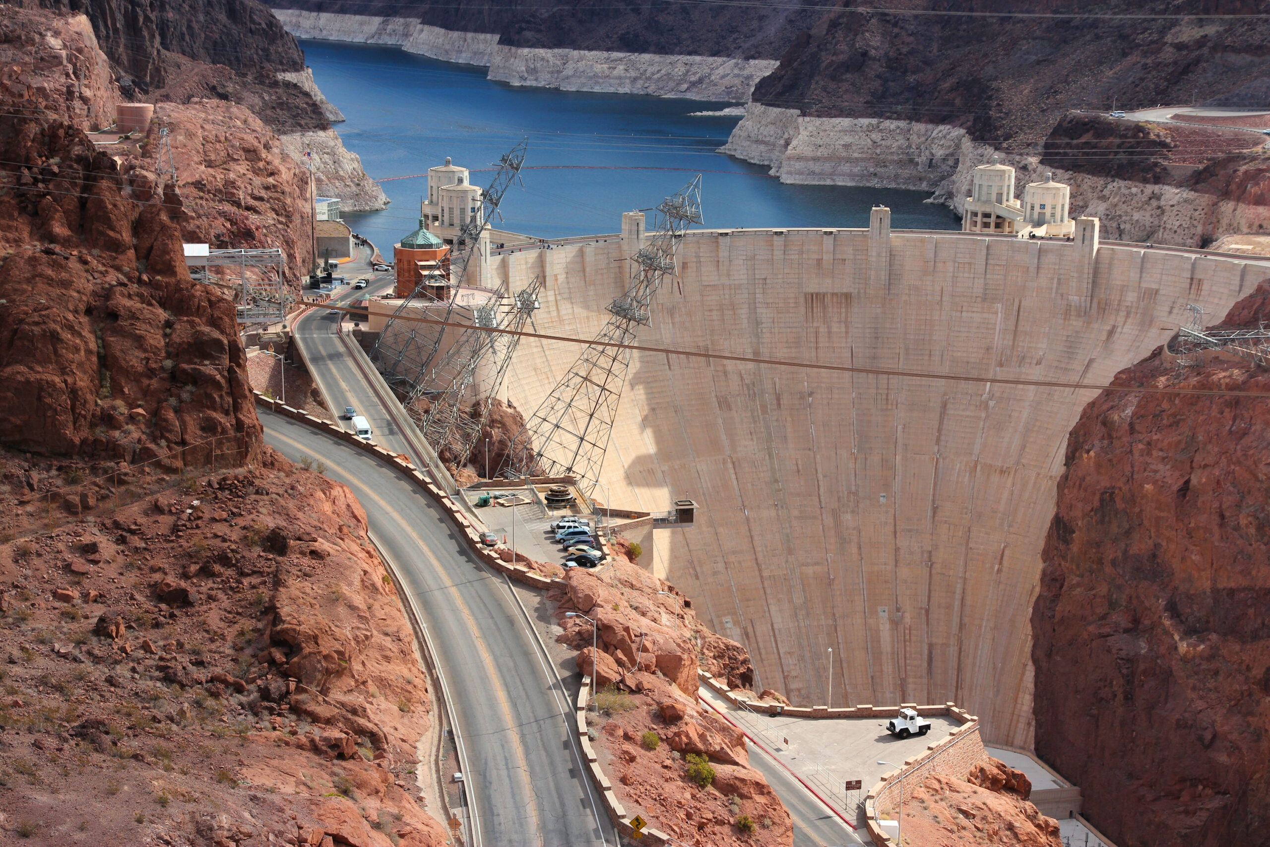 Hoover Dam In United States. Hydroelectric Power Station