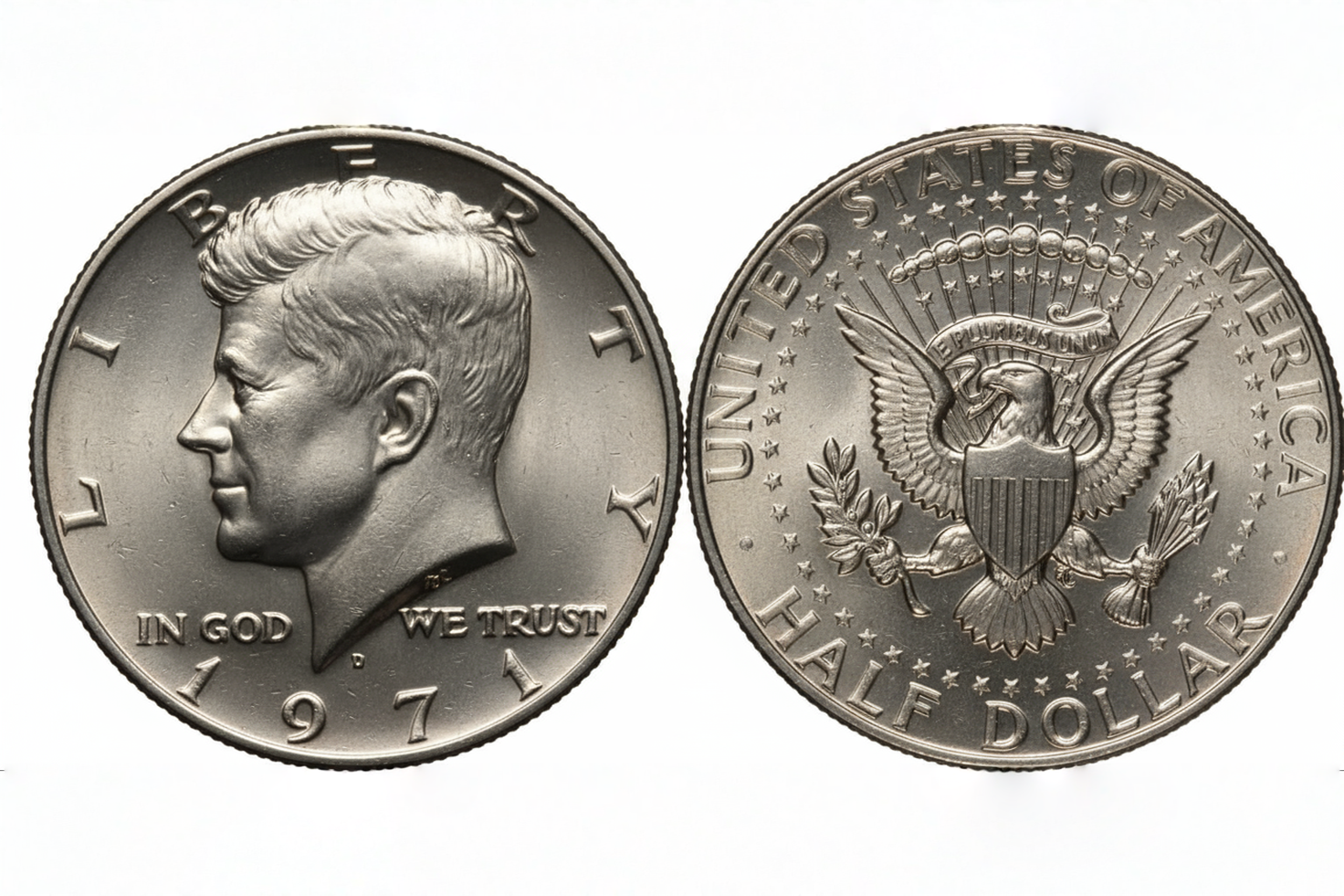 Kennedy half dollar coins